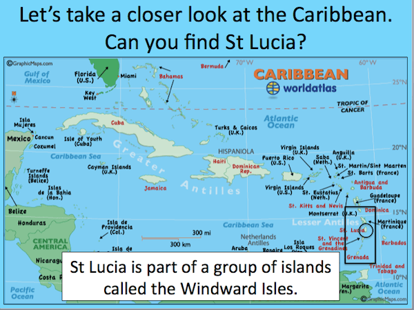 Locating St Lucia in the Caribbean - cover image 1