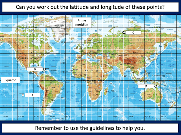 Reading latitude and longitude coordinates with greater accuracy - presentation 4