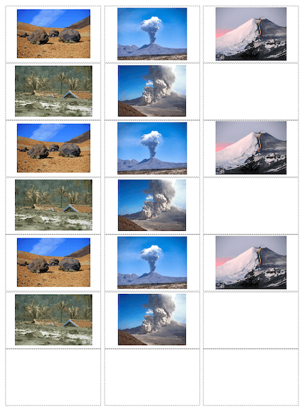 Investigating the five deadly features of a volcanic eruption - activity stickers - harder