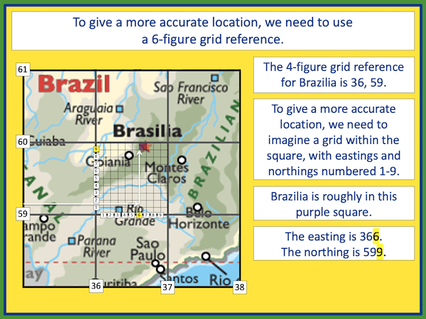 Locating Brazilian cities using 4 and 6-figure grid references - presentation 1