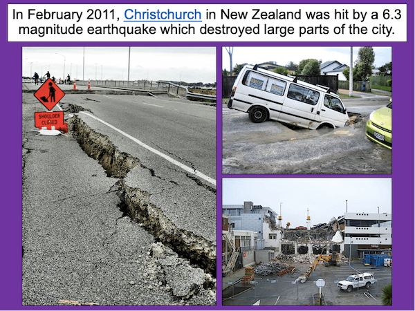 Writing a fact file about a famous earthquake - cover image 1