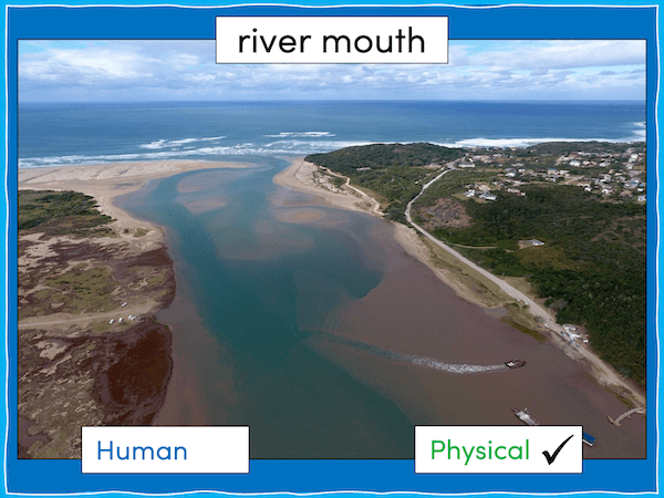 Identifying human and physical features of the seaside - presentation 3