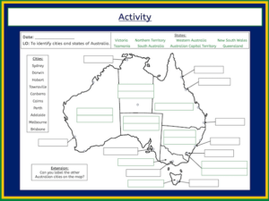 Identifying cities and states of Australia - activity - harder 2